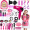 Mastom Hair Salon Toys for Girls, 36PCS Kids Pretend Play Makeup Sets, Dress