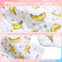 36 Pack 8 Hicarer Muslin Baby Bibs Bulk Adjustable Newborn Toddler Drool Snap Bibs Layers Cotton Baby Boy Girl (U