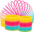 The Dreidel Company Plastic Multicolor Coil Spring, Goody Bag Fillers, Party Favor for Kids, 3" Inches (2-Pack)