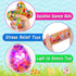 FLYSNK 18 Pack Plastic Easter Eggs Filled with Light Up Fidget Stress Balls, Glow in The Dark Egg Shape Squeeze Balls