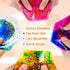 (6 Pack) Onyoloy Sensory Soft Gel Liquid Toys - Hexagon Sensory Motion Fidget for Autism Kids, Stress Relief & Focus