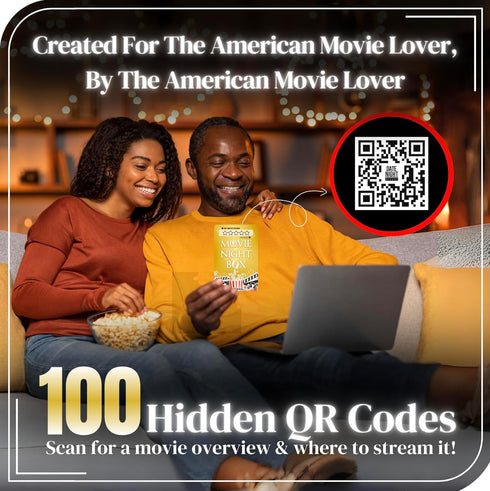 Movie Night Box: Top 100 Scratch-Off Movies & Hidden Gems, Perfect Entertainment for Couples and Families