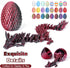 VivaNova 24 Pack 3D Printed Dragon Eggs, Surprise Eggs with Articulated Mini Dragons Inside, Easter Egg Hunt Fillers