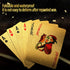 Waterproof Playing Cards, 4 Decks Plastic Black Rose Gold Foil Poker Cards for Game Parties