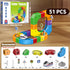 BFTDjanus 3D Set, 3-6, Girls(51 Infinity Track Magnetic Train for Toddlers Ages Flexible & Buildable Railway Toys