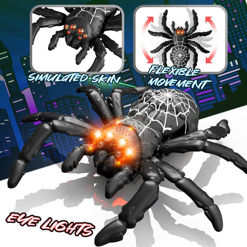 Walls&Ceilings|360Stunts, 2.4GHz 3-12 Wall Climbing Remote Control Spider Robot Toys, Climbs Remote|Gifts for Kids Year