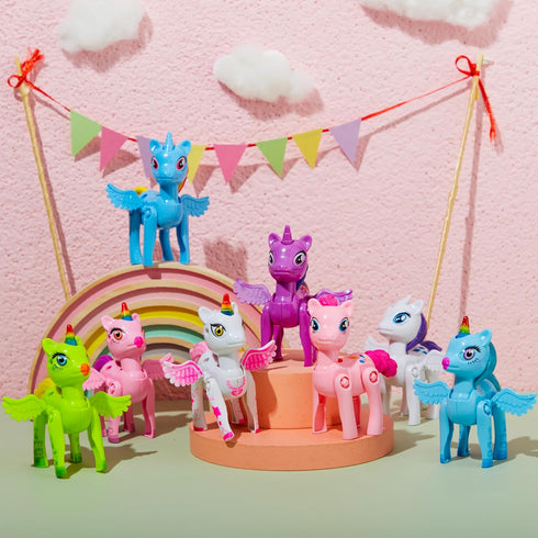 8 Pack 3.5" JOYIN Pre Filled Easter Egg with Unicorn Deformation Toys, Easter Party Favor for Girls Toddlers Kids Egg