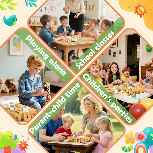 12 Air Dry Clay Kit - Animal Theme, Modeling Clay for Kids, DIY Model Magic Clay with Sculpting Tools and Tutorials