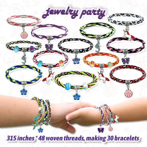 EROHOYA Friendship Bracelet Making Kit for Girls, Art and Craft DIY Jewelry Maker Kits for Birthday Gifts