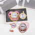 Set Dummy Custom Pacifier with Name, Bling Personalized Pacifier with Gift Box, Glitter Crystal Luxurious Soother Ideal