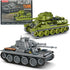 WW2 Tank Building Blocks, 38T and T-34 Army Tank Military Battle Model