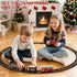 Set 3-4, Sets 3-8 Train for Toddlers Electrical Trains with Track, Light, Sound, Christmas Train for Around The Tree