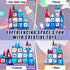 58 Set 3-12 Magnetic Tiles - Pcs Space Magnets Building Blocks - Sensory Travel Toys for Toddler - STEM Construction