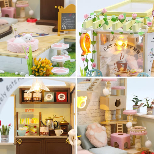 GuDoQi DIY Miniature Dollhouse Kit - Tiny House with Music, 1:24 Scale Craft Gift for Mother's Day