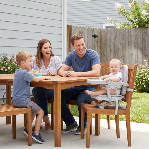 3in1 4 Baby Booster Seat for Dining Table with Removable Tray & Cushion, Portable Toddler Booster Seat, Height