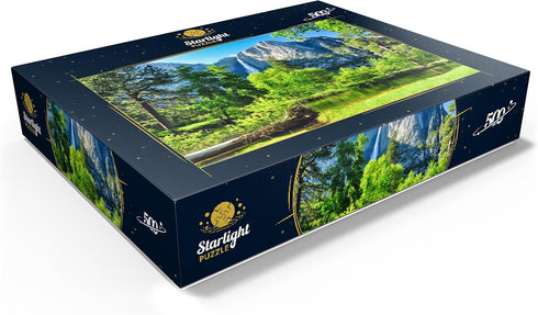 MyPuzzle Premium 500 Piece Jigsaw Puzzle - Yosemite Waterfall Yosemite National Park California for Adults