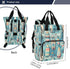 YANENDIE Backpack, Backpack Backpack Colorful Surfboards Diaper Bag Unisex Travel Baby Diaper Bags with Stroller Straps