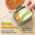 550ML Baby Formula Container to Go Formula Dispenser On the Go with Snap-On Lid Fork and Spoon for Toddler Travel