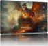 Playmat for MTG: Card Playmat Stitched with Magic Zones for TCG and Board Games, Game Mat 24 x 14 inches-Firedragon
