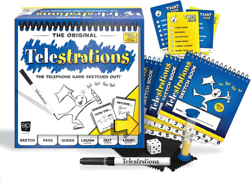 Telestrations Original 8-Player Family Board Game - Fun Game for Kids and Adults, Game Night Just Got Better