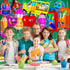 ZHWKMYP 40 Pcs Back to School Foil Balloons, Colorful Apple Pencil Crayon Bus Helium Balloon, School Mylar Balloons