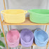 ABenkle Small Woven Basket, 12"x 8" x 5" Cute Storage Basket with Handles for Cat Dog Toys, Decorative Gift Basket -