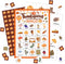 Thanksgiving Bingo Game Cards, Fall Pumpkins Themed Party Activity, Large Group Thanksgiving Party for Adults