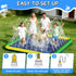 140"-100" 0.5mm Summer 3+ Splash Pad for Kids & Dogs, EPN Extra Large Non-Slip Sprinkler Splash Pad, Thickened PVC