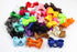 CÉLLOT 40Pcs Boutique Hair Bows Elastic Ties for Kids, Children Rubber Bands Ponytail Holders for Baby Girls Teens
