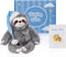Thoughtful Sloth Plush Stuffed Animal - 16" Cotton Soft Cuddly Toy, Get Well Soon Gift for Kids, Teens & Adults