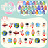 24 3+ Packs, JOYIN Pcs Galaxy Slime Eggs with Toys, Unscented, Multi-color, Easter, Space Theme, Years, Small, Multi