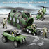 JASSKKBO 56-in-1 Sets 4-7 8-12, Army Men Toys for Boys Military Helicopter/Truck/Kayak Boat/Motorcycle/Army Men Action
