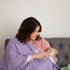 34 47 inches Bamboo Rayon Soft Purple Toddler Security Blanket - Thermal Lavender Baby Blanket with Satin Edging