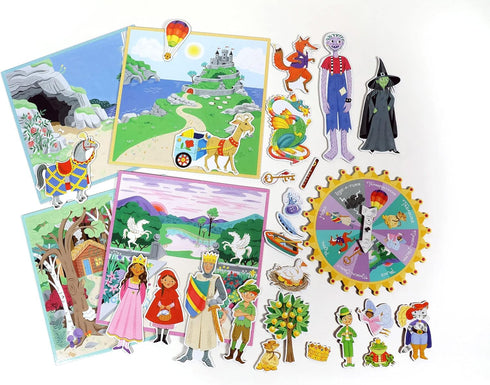 eeBoo Fairytale Spinner, Create Your Own Story, for 2 to 4 Players, Ages 5 and Up