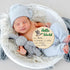 3D R HORSE Baby Birth Announcement Sign with Marker Pen, Mallard Duck Baby Name Sign with Ink Pad for Hand