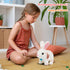Easfan Walking Bunny Stuffed Animal, Interactive Jumping Spotted Rabbit Educational Plush Toy for Kids, 7''
