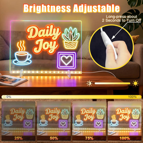 Colors,16''Drawing Tablet,6 8 13 3+,Tracing Led Note Board with Modes & Colors Light Up Drawing Board,Kids Toy