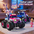 YEESWOOQI 360Spin, 1:18 4WD 3-12 Remote Control Car for Girls, Waterproof Pink Monster Truck Toys W/Blocks & Amphibious