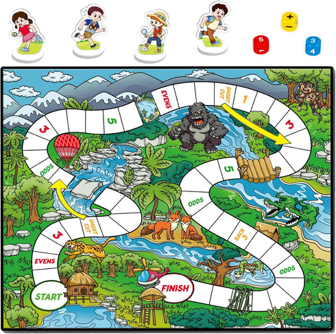 Math Games for Kids 5-7, Addition & Subtraction Educational Learning Board Games for 1st Grade Boys and Girls Ages 5-8