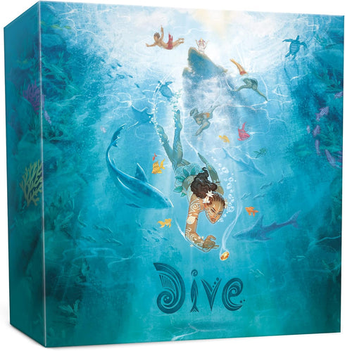 Sit Down! Dive Board Game - Unique Transparent Ocean Cards, Push Your Luck, Catch