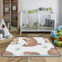 Bokkoy 50x50 inches Beavers at Play Baby Gyms Play Mat, Polyester Lightweight Quilted Cushion, Waterproof Surface, Soft