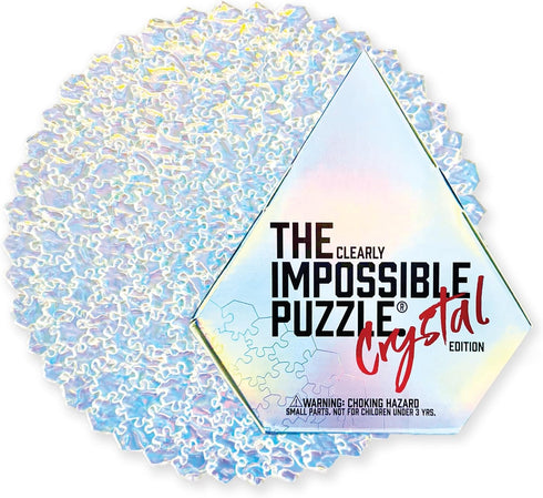 The Clearly Impossible Puzzle, 100-1000 Pieces Hard Puzzle for Adults, Crystal Edition Difficult Funny Puzzle
