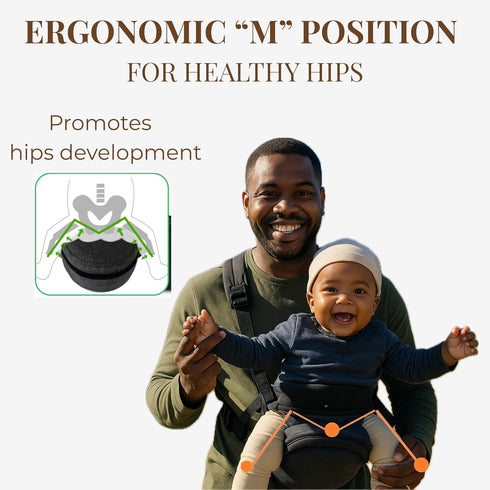 KAENU Baby Carrier with Hip Seat (Upgraded Version) Adjustable Waistband, Safety Harness & Storage Pockets Detachable
