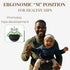 KAENU Baby Carrier with Hip Seat (Upgraded Version) Adjustable Waistband, Safety Harness & Storage Pockets Detachable