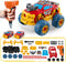 Pup Go 3-in-1 Take Apart Car for Boys with Electric Drill, 46Pcs Construction Toy