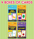Carson Dellosa Toddler Flash Cards 4 Pack, Alphabet, Sight Word, Colors & Shapes, Number Flash Cards for Preschool