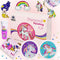 Sparkels 5D Diamond Art Kits for Kids - Includes Two Framed Canvas Arts, Keychains, and Diamond Stickers