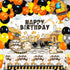 Construction Birthday Party Supplies 251 PCS Construction Birthday Banner Balloons Plates Napkins
