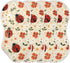 Mazeann Kawaii Red Ladybug Burp Cloths Baby Boys Girls Absorbent Soft Cotton Burping