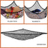LXUNYI Jumbo Stuffed Animal Hammock, Mesh Toy Storage Net Holder for Kids, 84 Inch Black Organizer for Bedroom